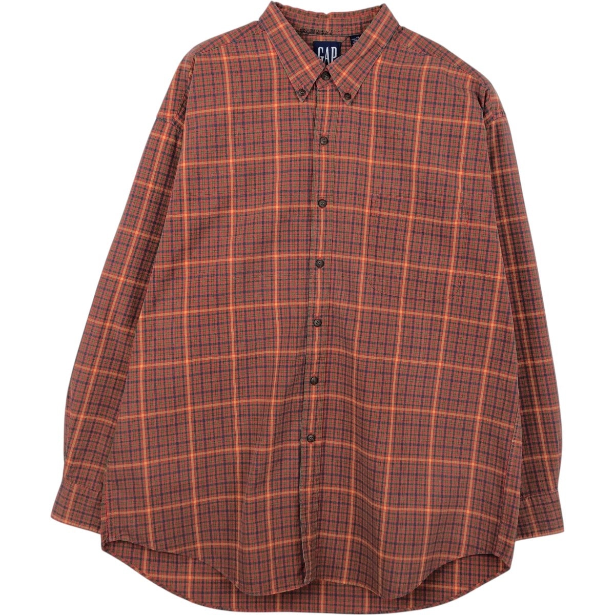 古着 90年代 ギャップ GAP オールドギャップ 長袖 ボタンダウンチェックシャツ メンズXL相当 ヴィンテージ/eaa665995