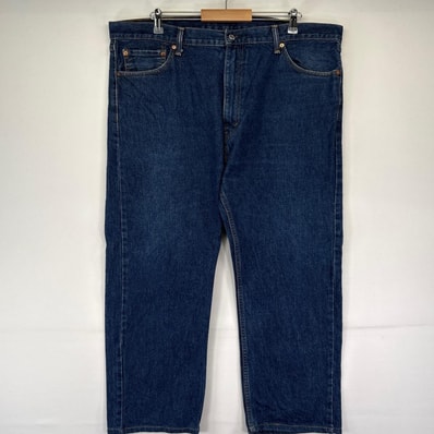 古着 リーバイス Levi's デニム パンツ ストレート ジーパン 5ポケット 大きいサイズ w42 L30 ブルー系 メンズ