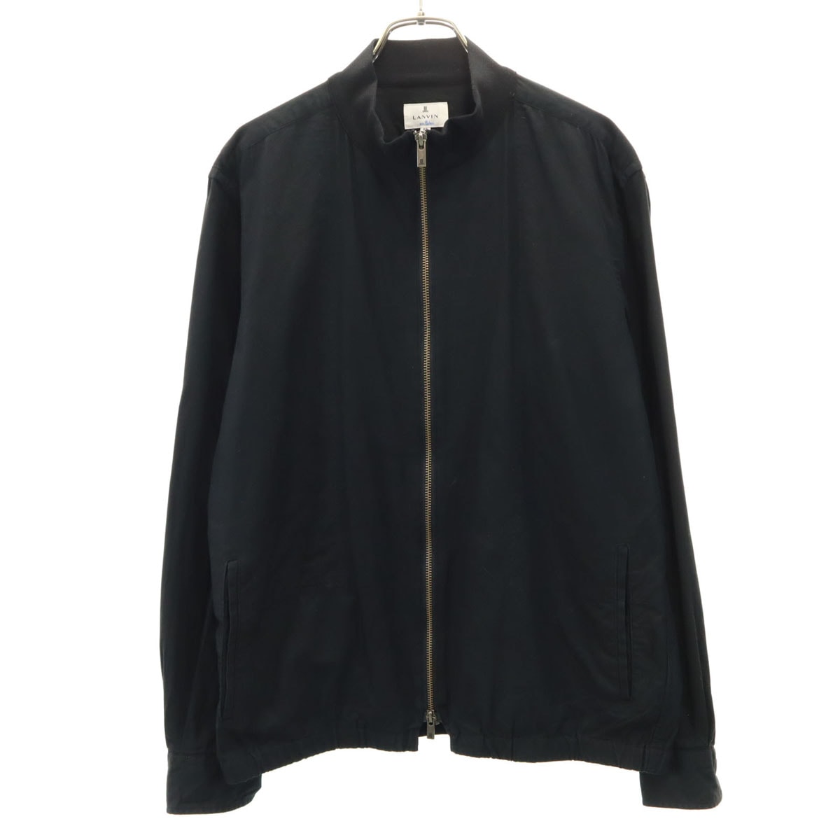 LANVIN en Bleu ランバンオンブルー 日本製 ジップジャケット 52 ブラック