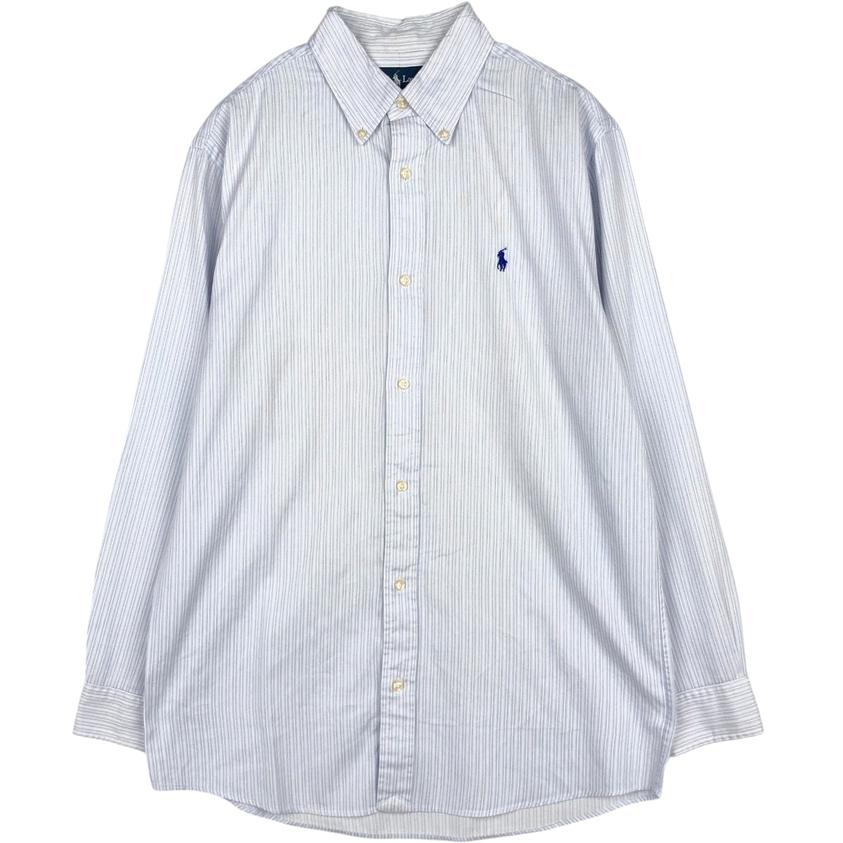 古着 ラルフローレン Ralph Lauren POLO by Ralph Lauren BLAKE 長袖 ボタンダウンストライプシャツ メンズM相当/eaa676713