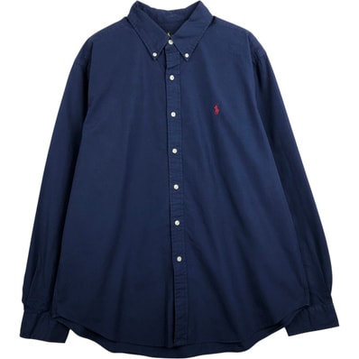 古着 ラルフローレン Ralph Lauren CLASSIC FIT クラシックフィット 長袖 ボタンダウンシャツ メンズXL相当/eaa663096