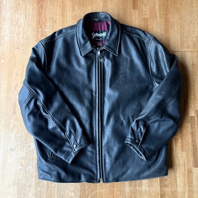 Supreme x Schott Leather Racer Jacket "Black"