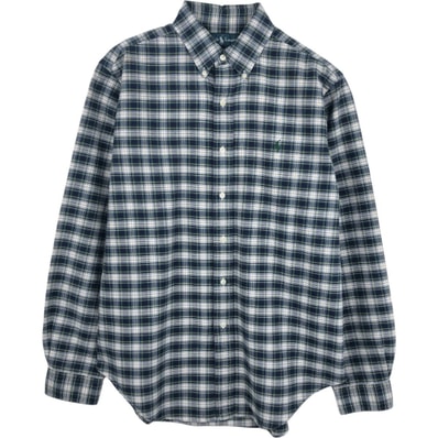 古着 ラルフローレン Ralph Lauren CLASSIC FIT クラシックフィット 長袖 ボタンダウンチェックシャツ メンズM相当/eaa661339