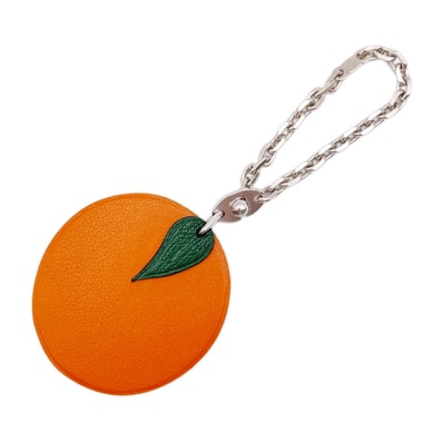 HERMES エルメス フルーツ チャーム
オレンジ 柑橘類 キーホルダー レザー SV925 オレンジ ユニセックス
【中古】