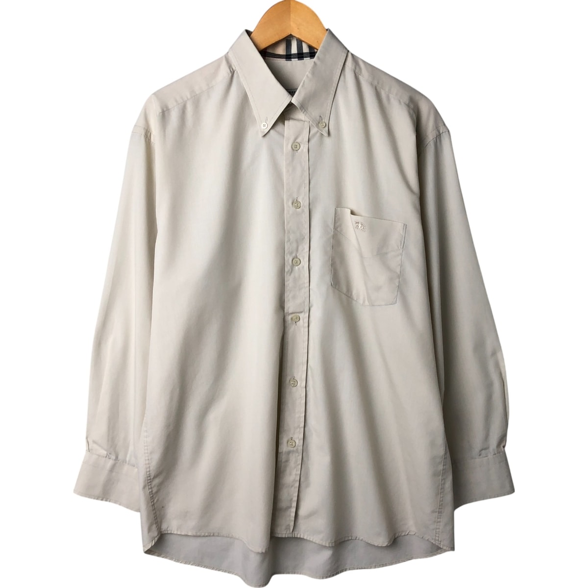 古着 バーバリー Burberry's BURBERRY LONDON 長袖 ボタンダウンシャツ 英国製 メンズL相当/eaa560862
