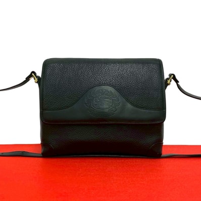 BURBERRY バーバリー シャドーホース ロゴ レザー ショルダーバッグ ブラック
74470