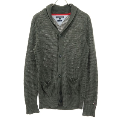 TOMMY HILFIGER トミーヒルフィガー 長袖 ニットカーディガン M グレー