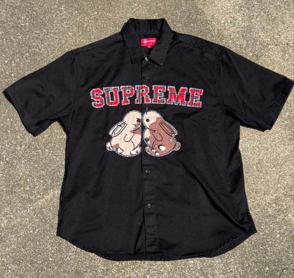 Supreme Bunnies S/S Work Shirt "Black"