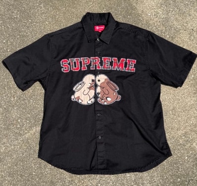 Supreme Bunnies S/S Work Shirt "Black"