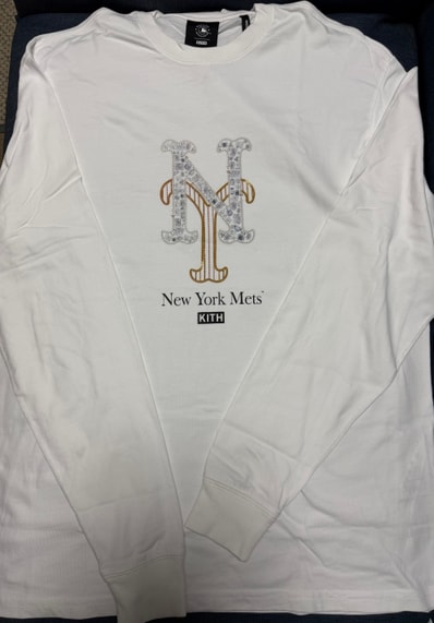 Kith x Rachel Goatley Mets Long Sleeve Tee "White"