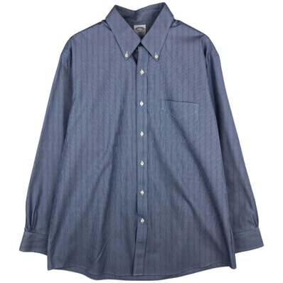 古着 ブルックスブラザーズ Brooks Brothers 1818 REGENT FIT 長袖 ボタンダウンチェックシャツ メンズL相当/rab181180