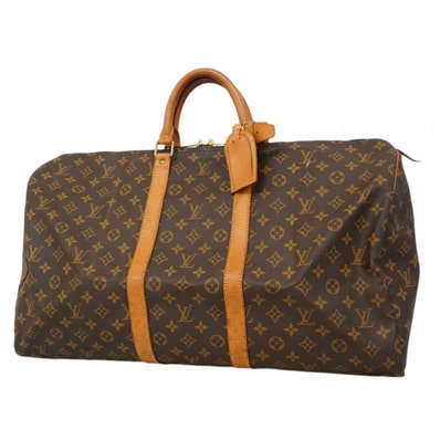 【6dc3026】ルイヴィトン ボストンバッグ モノグラム キーポル55 M41424 ブラウン【中古】メンズ レディース ユニセックス