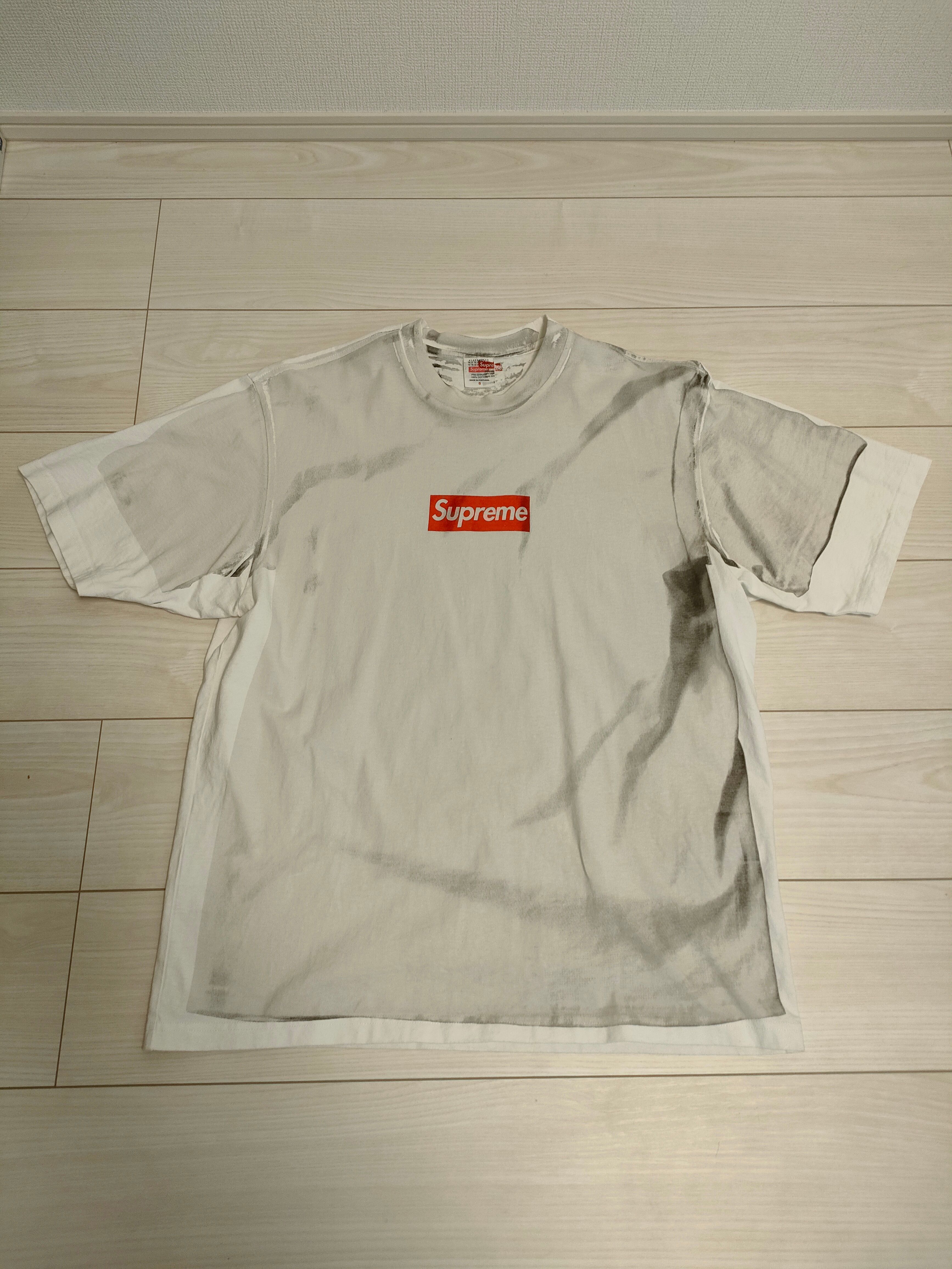 Supreme x MM6 Maison Margiela Box Logo Tee "White"