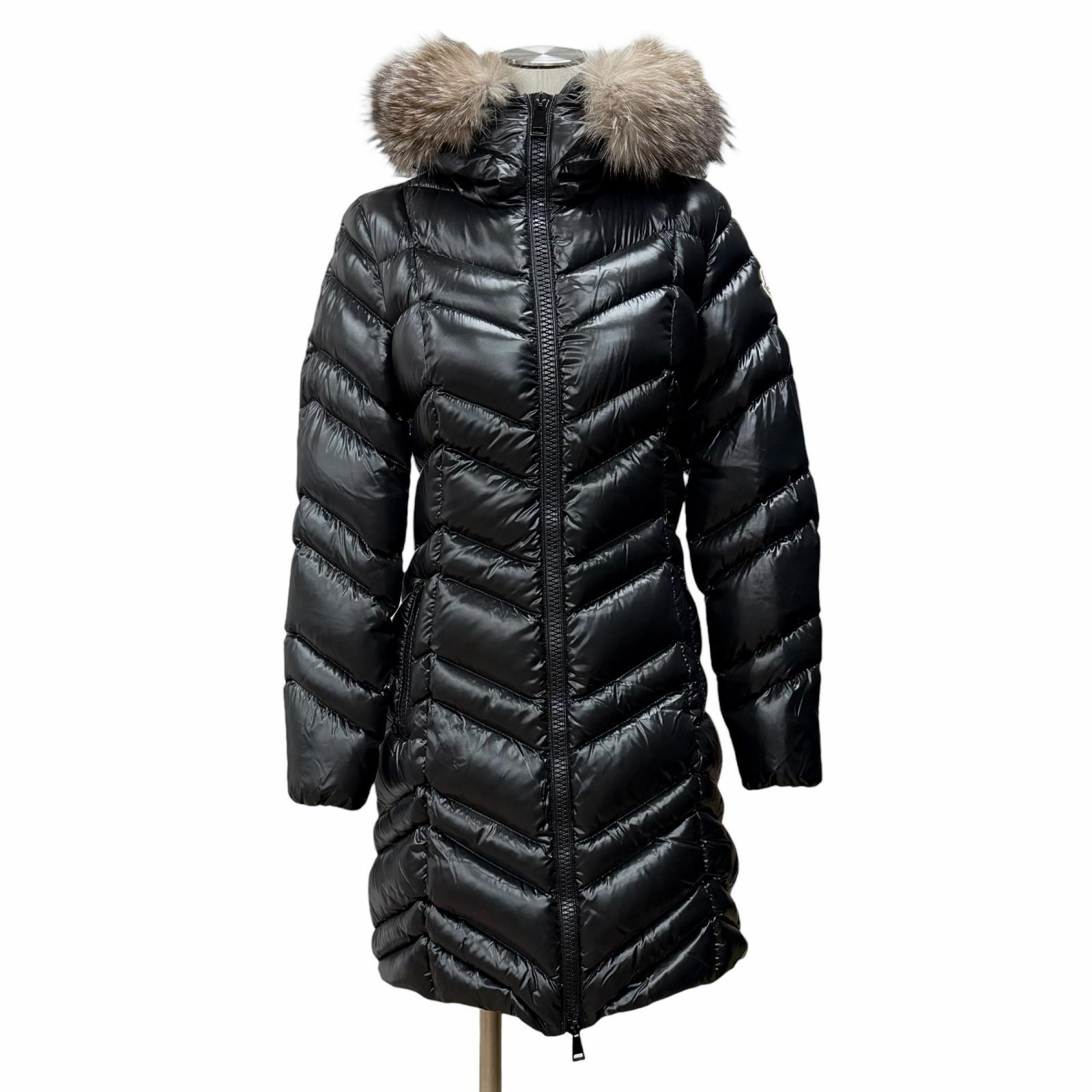 美品 モンクレール ダウンコート FULMAR ブラック レディース 0