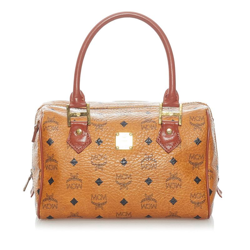 エム シー エム ヴィセトス ハンドバッグ ミニボストン PVC レディース