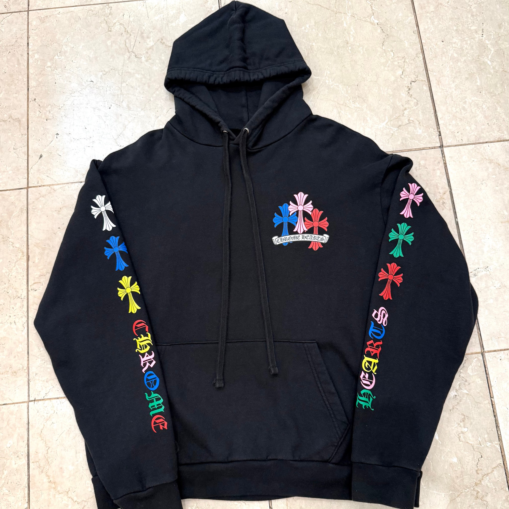 Chrome Hearts Multicolor Pullover Hoodie "Black"