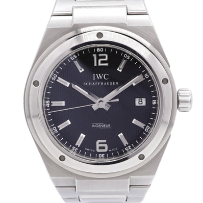 【6wic0185】IWC アイダブリューシー シャフハウゼン インヂュニア IW322701 黒文字盤【中古】腕時計 メンズ