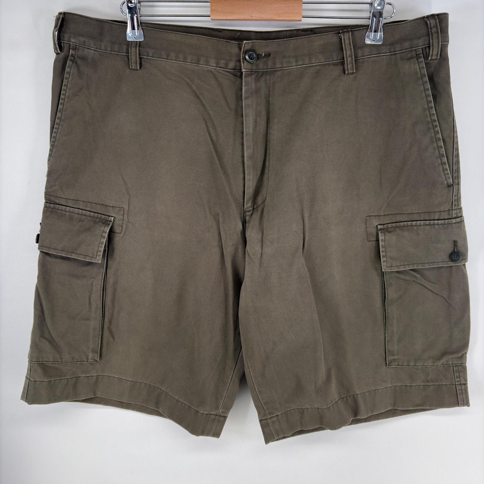古着 ノーティカ NAUTICA パンツ カーゴ ワンポイントロゴ 大きいサイズ ジップ ショーツ ハーフパンツ w40 ブラウン系 メンズ