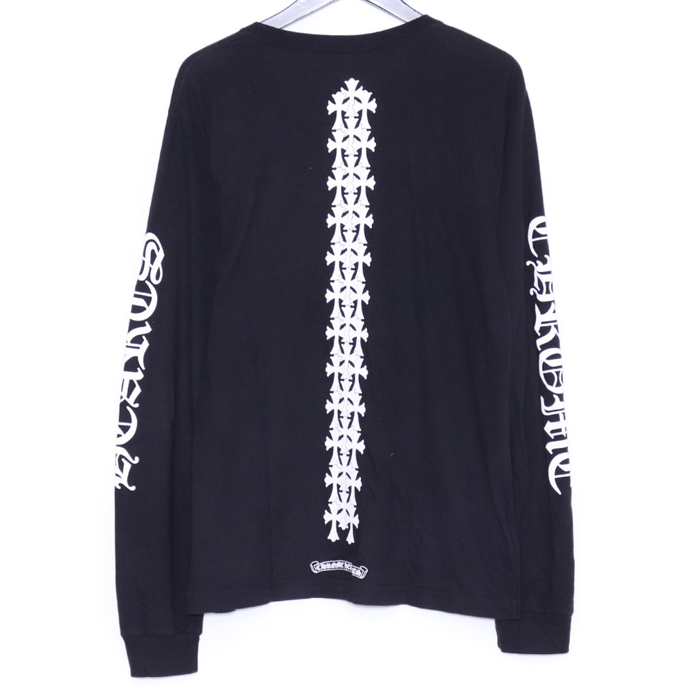 Chrome Hearts Cemetery Cross Tire Tracks L/S T-Shirt "Black"