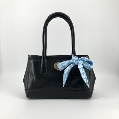 COACH(コーチ) ブルーリボンスカーフ付き F11553 トートバッグ ブラック