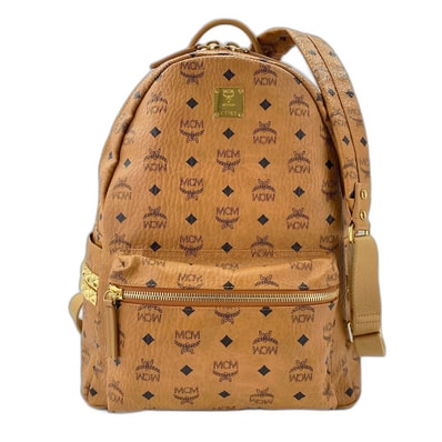 エム・シー・エム MCM スターク ミディアム スタッズ リュック・デイパック【中古】