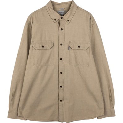 古着 カーハート Carhartt RELAXED FIT 長袖 ボタンダウン ワークシャツ メンズXL相当/eaa647023