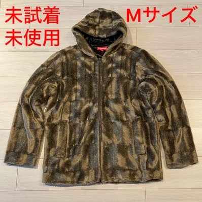 Supreme 15FW フェイクファー フード付きジップジャケット M