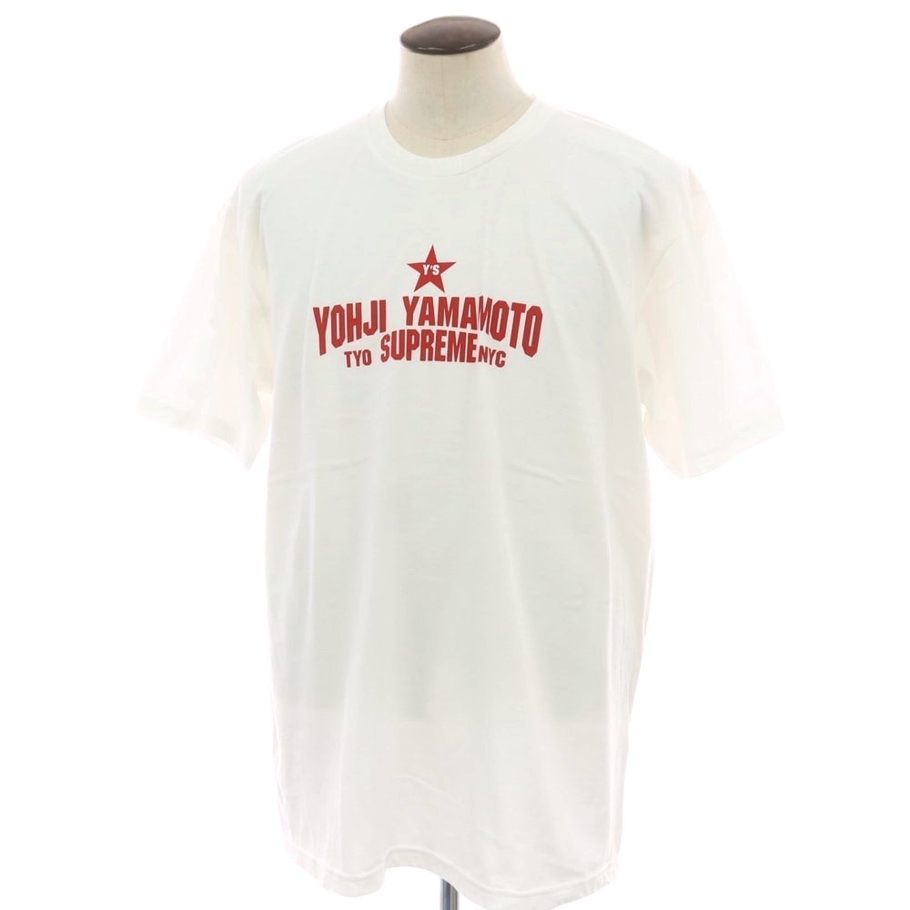 【中古】シュプリーム Supreme × Y's 2025年秋冬 Star Tee クルーネック 半袖Tシャツ ホワイト【サイズXL】【メンズ】