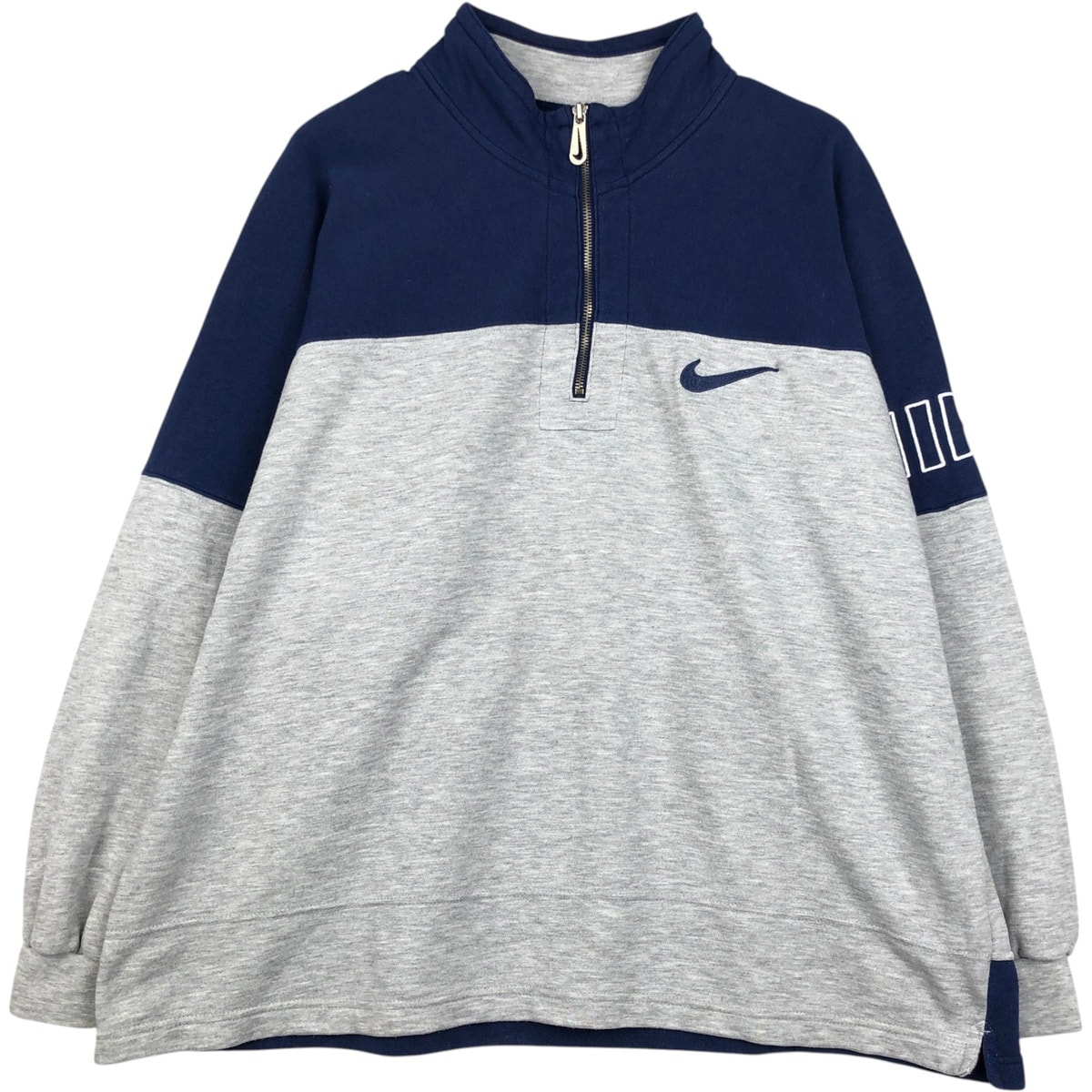 古着 90~00年代 ナイキ NIKE ハーフジップスウェットシャツ トレーナー メンズXL相当 ヴィンテージ/eaa618794