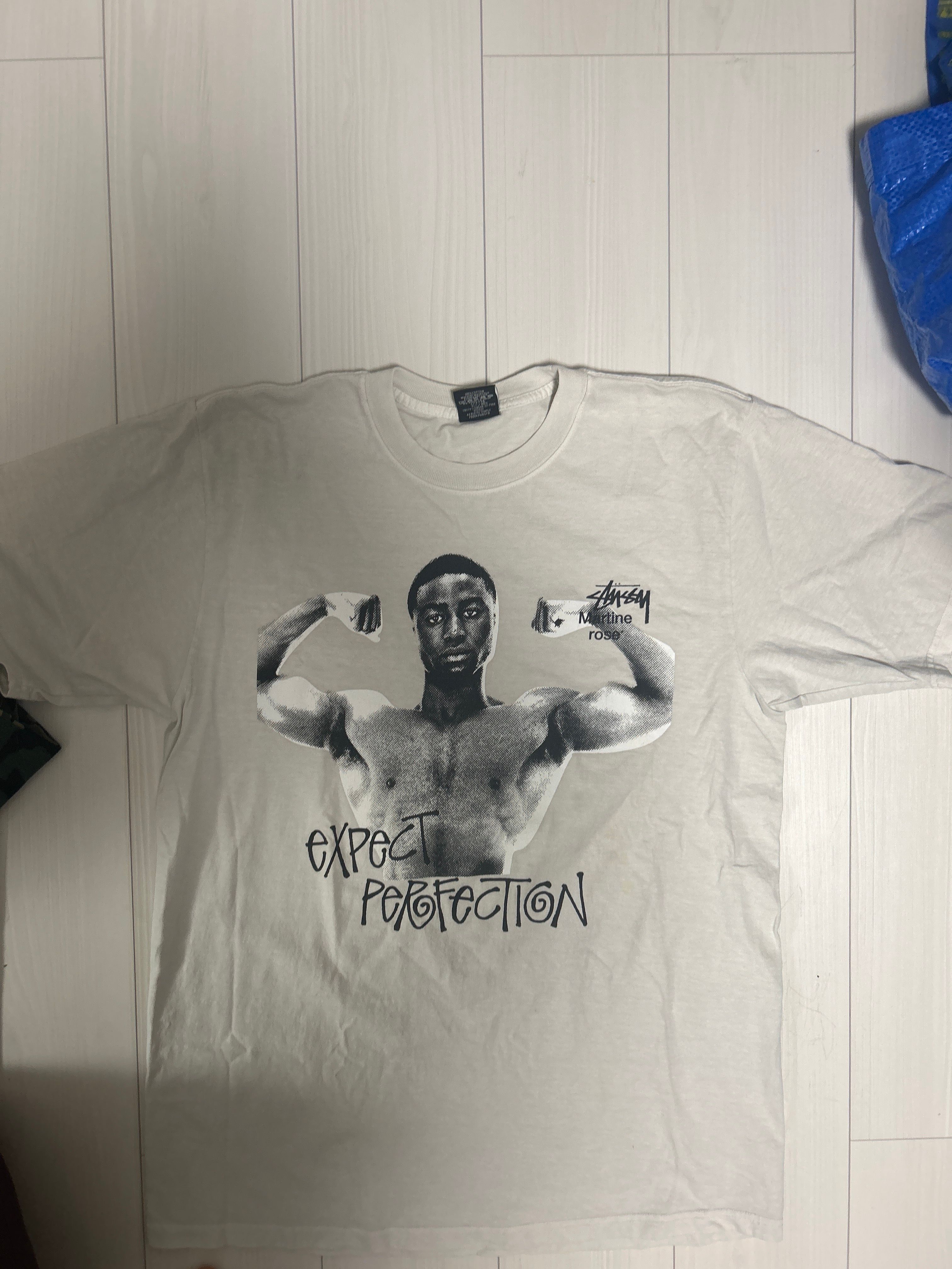 Stussy x Martine Rose Stand Firm Pigment Dyed Tee "Natural"