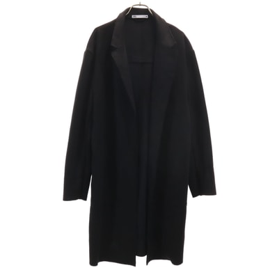 ZARA ザラ フェイクスエード ロングコート L ブラック