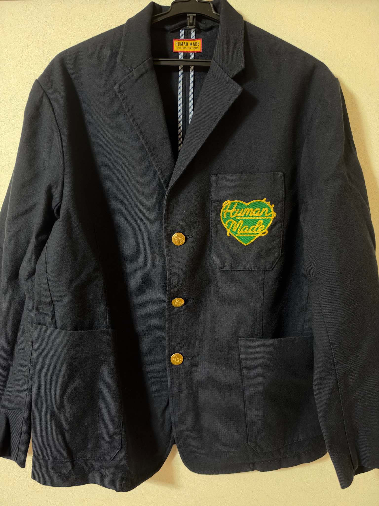 HUMAN MADE Wool Blend Blazer "Navy"