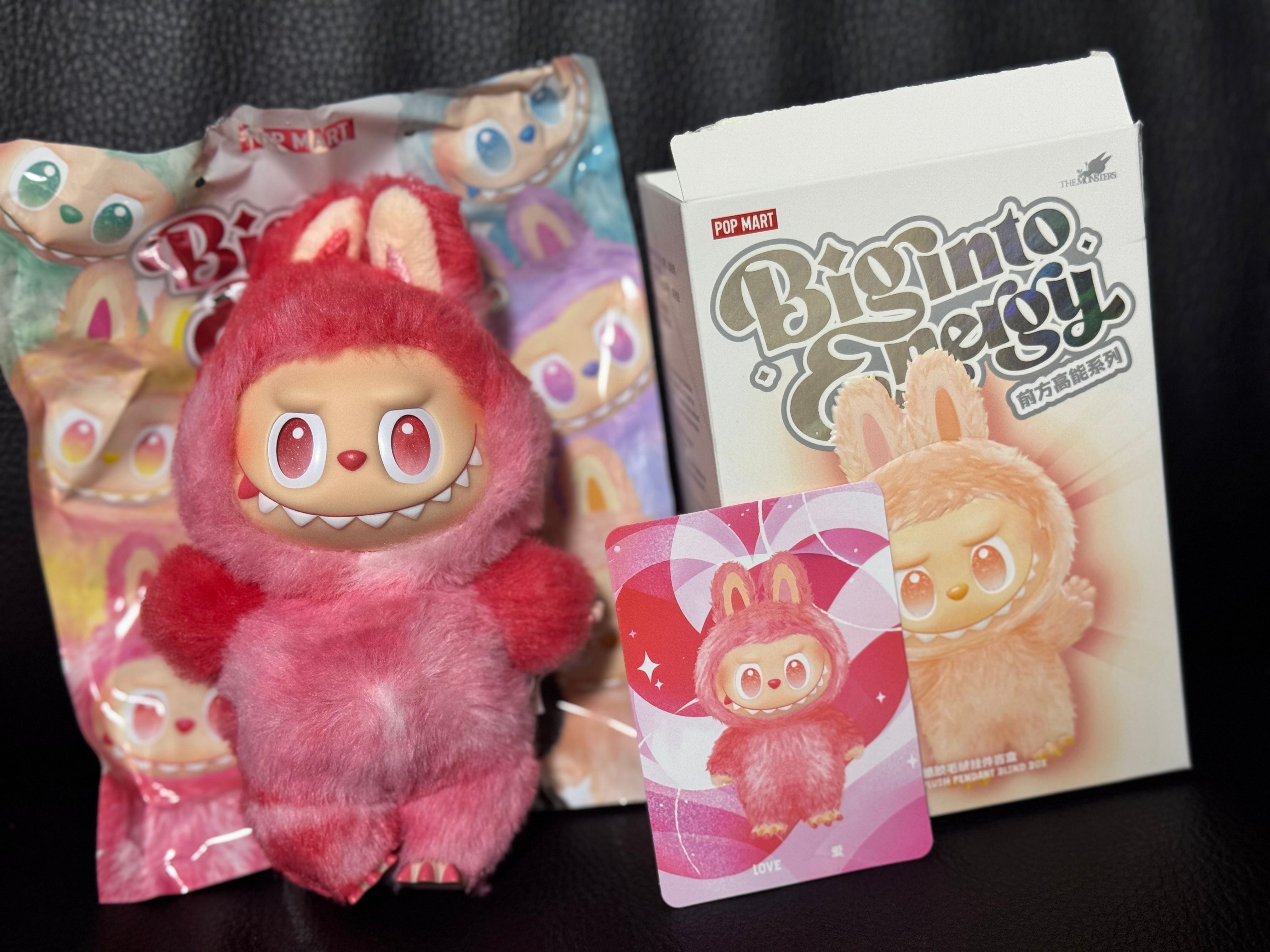 POP MART THE MONSTERS (LABUBU) Big into Energy Series Plush Pendant LOVE