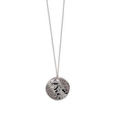 TIFFANY&Co. ティファニー ノーツ ラウンド プレート ネックレス
ペンダント SV925 シルバー レディース
【中古】