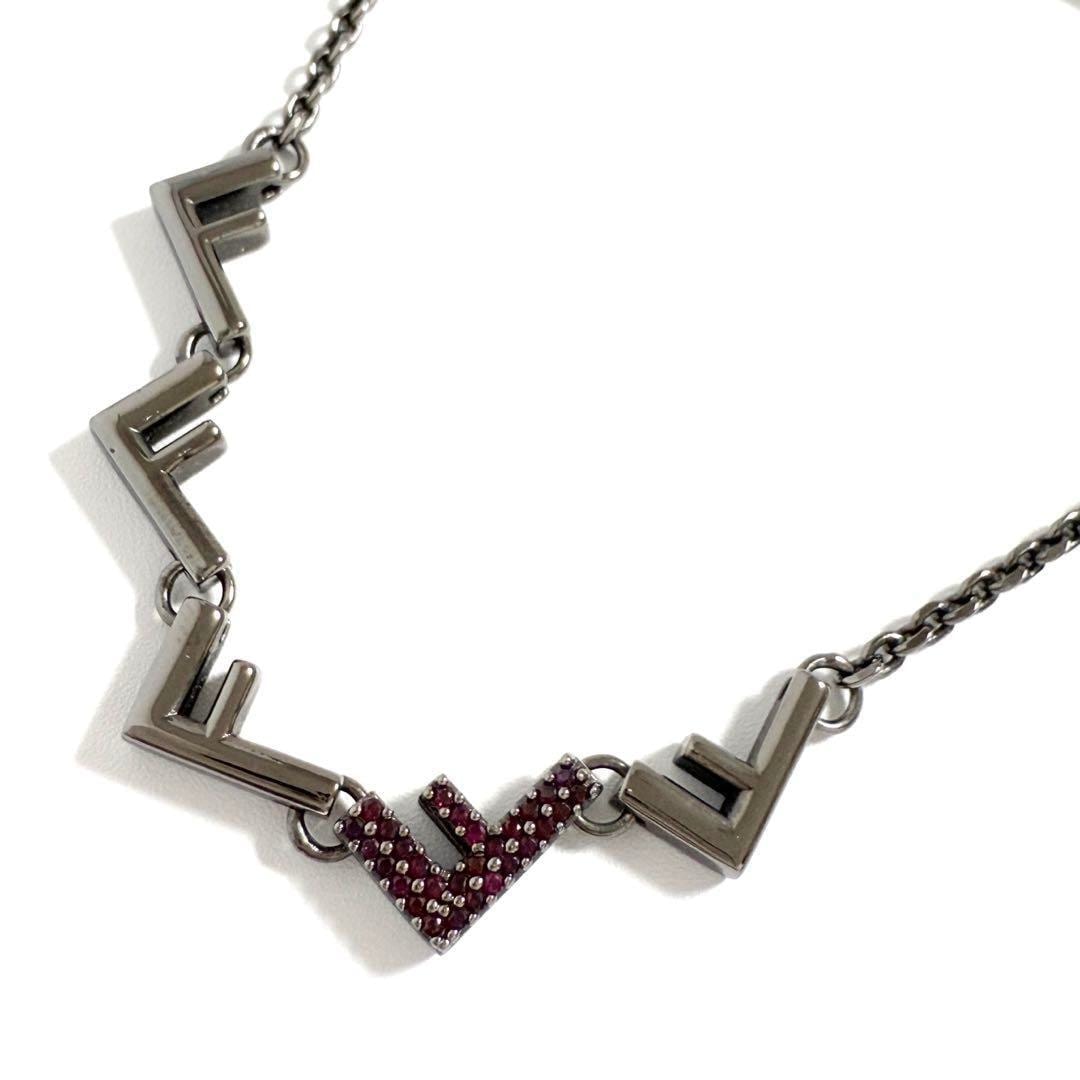 【定価7.5万・新品同様】フェンディ メンズ ファイブ ネックレス ペンダント