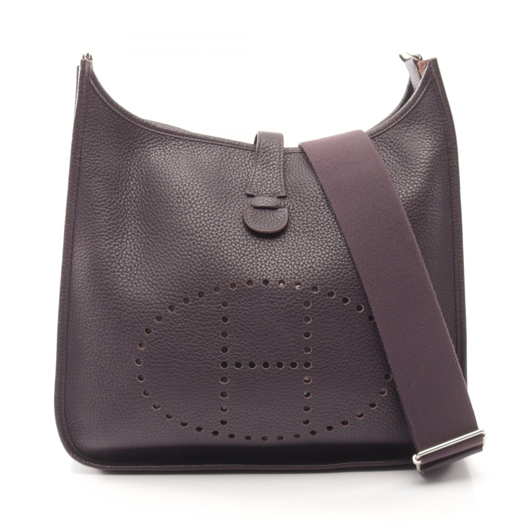 エルメス HERMES エヴリン 3 トロワ GM レザン ショルダーバッグ バッグ トリヨンクレマンス トリヨンクレマンス T刻印(2015年製造) レディース パープル系 【中古】