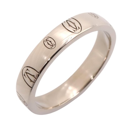 カルティエ CARTIER ハッピーバースデー リング リング・指輪 ジュエリー K18WG(ホワイトゴールド) メンズ レディース シルバー系 B4050953 【中古】