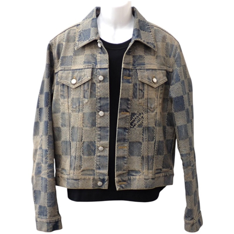 ルイヴィトン ダミエ デニムジャケット 50 メンズ【中古】【ABランク】