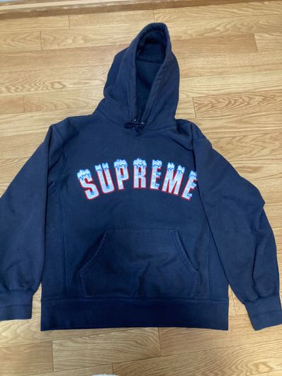 Supreme Icy Arc Hooded Sweatshirt "Navy"