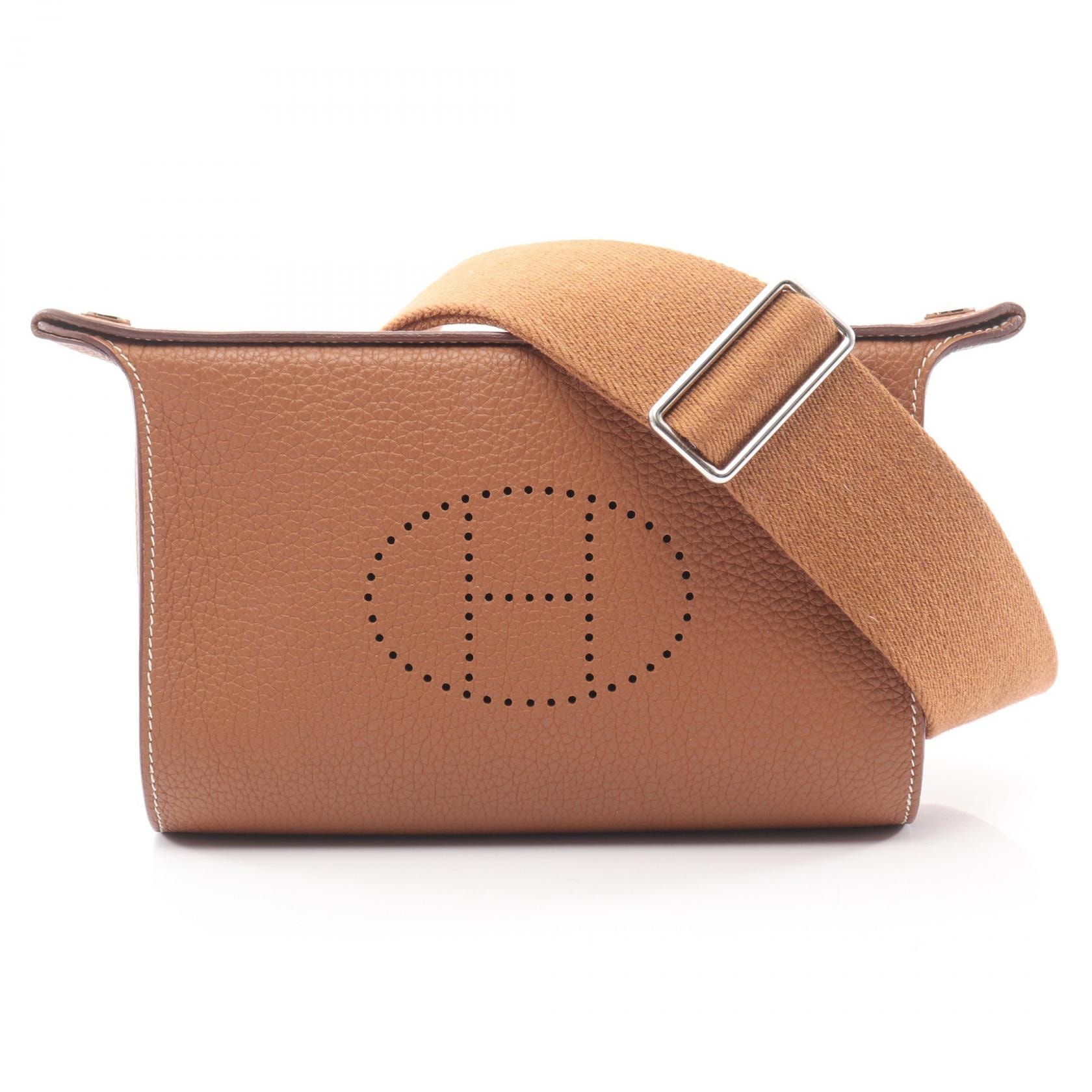 エルメス HERMES ヴィド ポッシュ ショルダーバッグ バッグ レザー トゴ トゴ ゴールド W刻印(2024年製造) レディース ブラウン系 【中古】