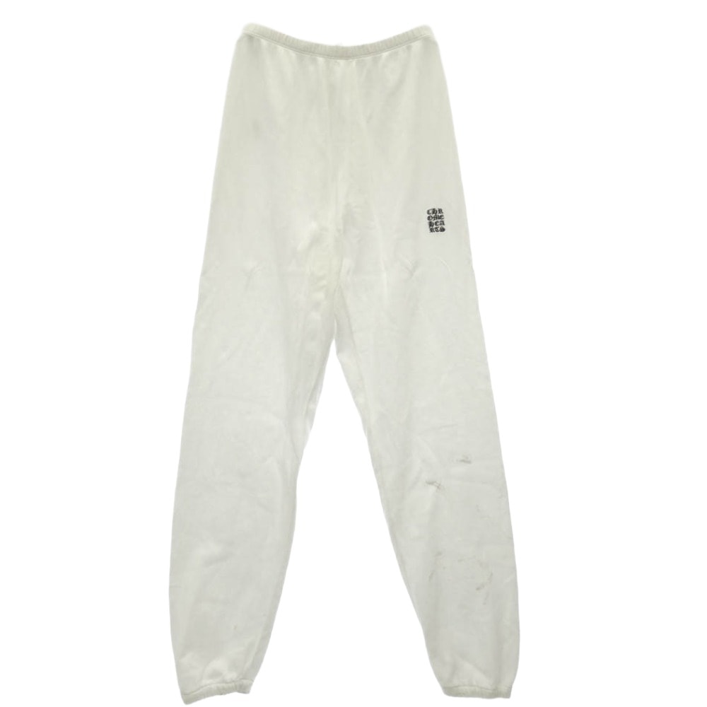 Chrome Hearts Y Not U Logo Embroidery Long Sweat Pants "White"