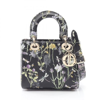 ディオール Dior レディディオール スモール フロリレージョ 2WAY ハンドバッグ バッグ レザー レディース ブラック系 / マルチカラー 【中古】
