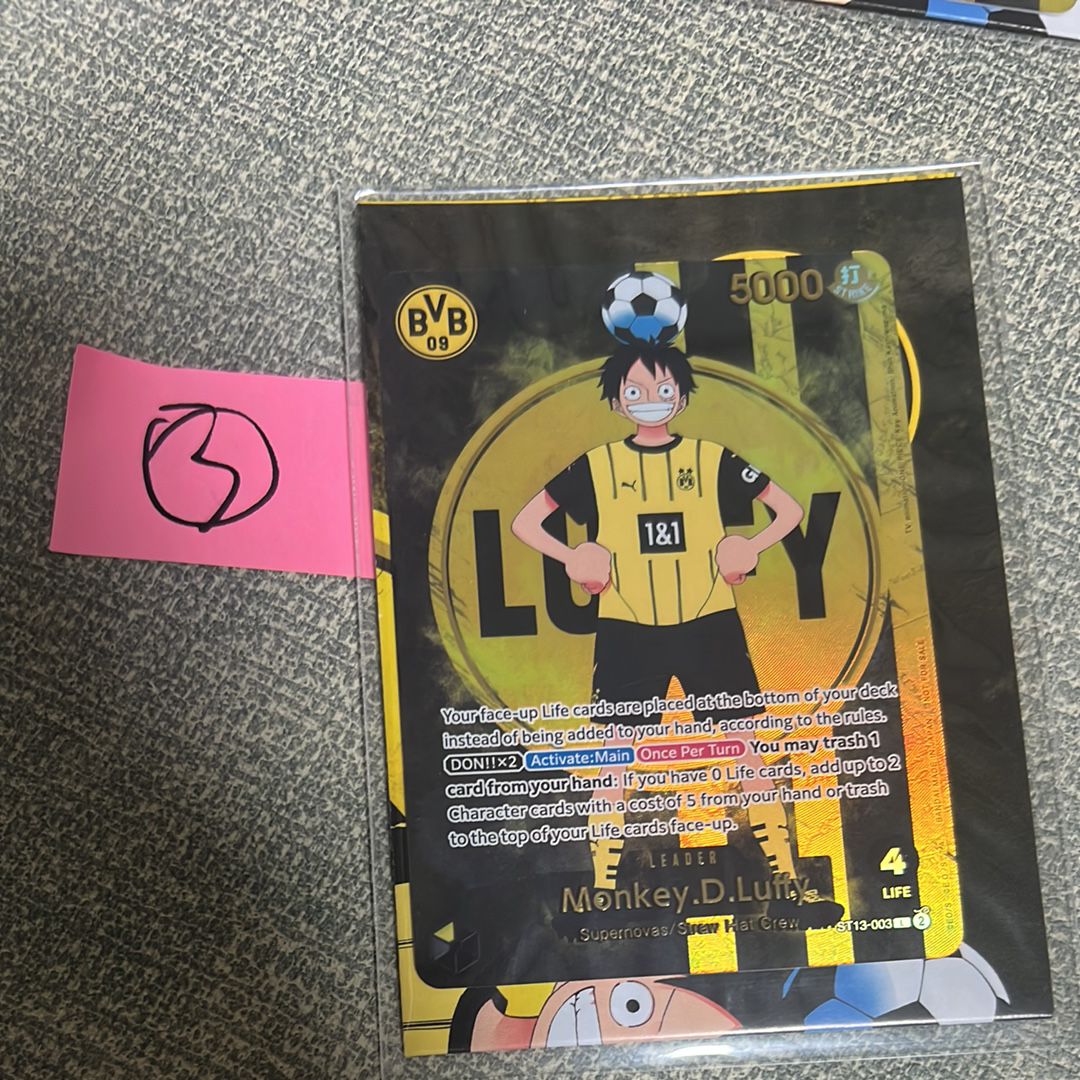 モンキー・D・ルフィ L [ST13-003]【英語版】(プロモーションカード「ボルシアドルトムント × ONE PIECE マッチデー 2025」)