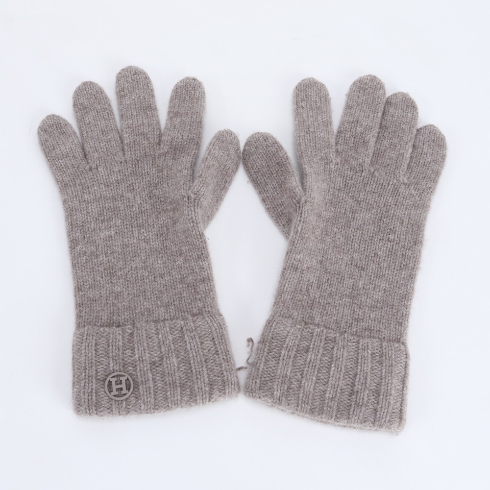 B (目立った傷や汚れなし)】□美品 エルメス カシミヤ 100％ Hループ M