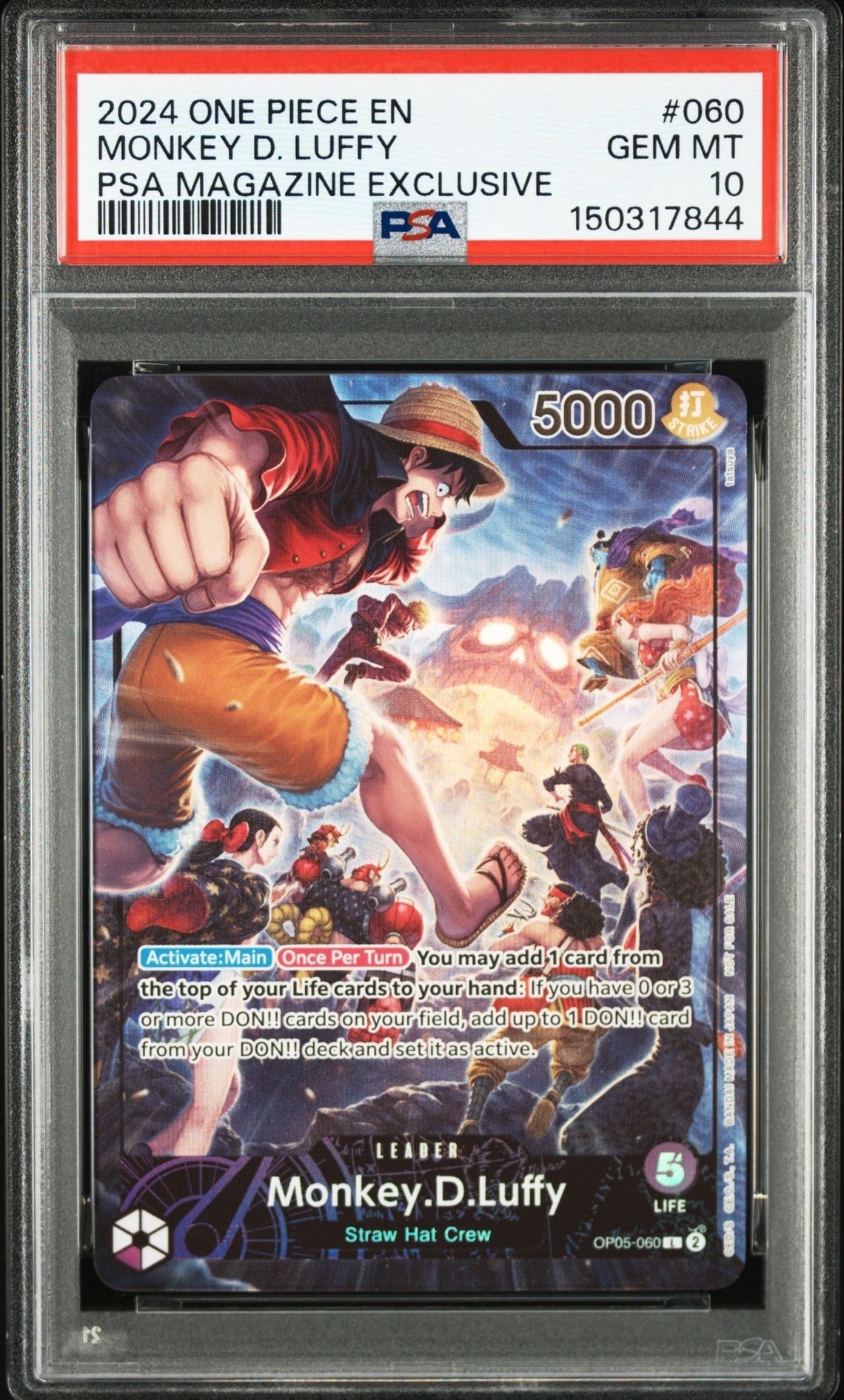 モンキー・D・ルフィ L [OP05-060]【英語版】（PSA限定コラボプロモ