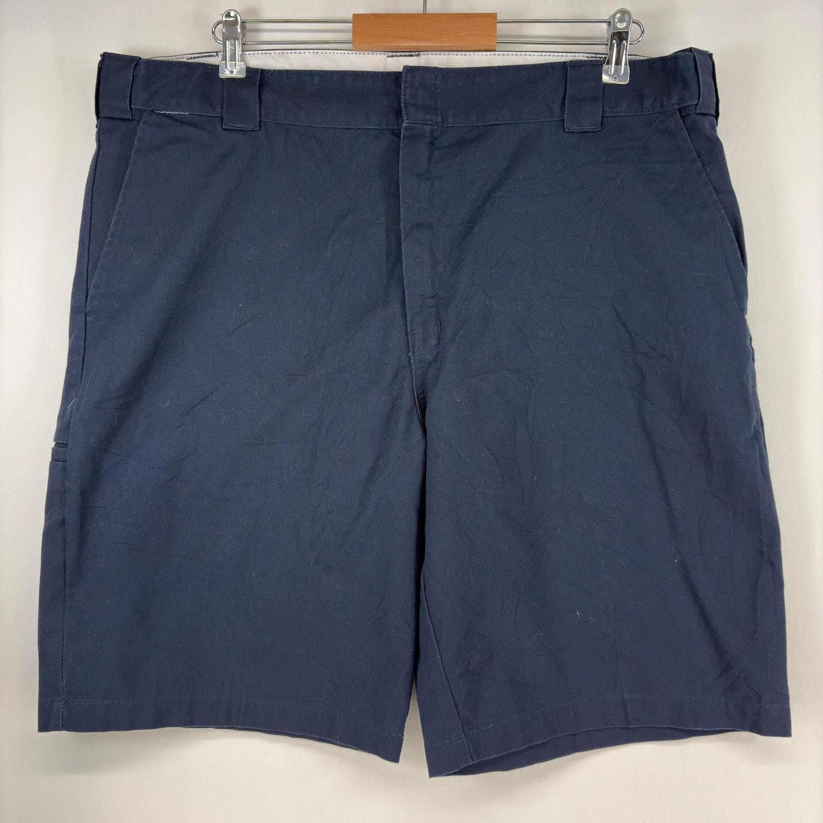 古着 ディッキーズ Dickies ショートパンツ ワーク ワンポイント ハーフパンツ 作業着 大きいサイズ w40  ネイビー メンズ