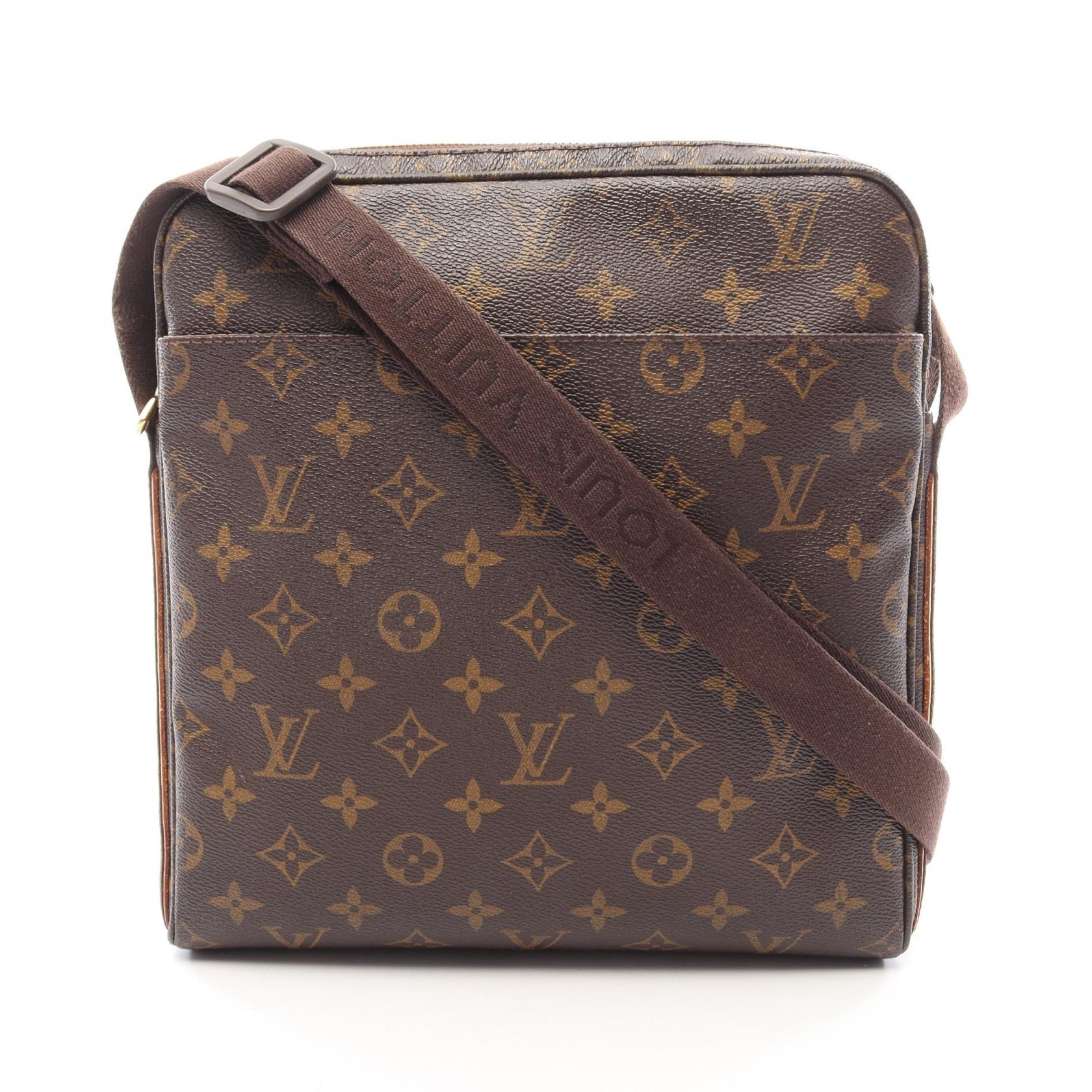 ルイ・ヴィトン LOUIS VUITTON トロター ボブール ショルダーバッグ バッグ PVCコーティングキャンバス レザー モノグラム メンズ レディース ブラウン系 M97037 【中古】