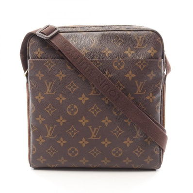 ルイ・ヴィトン LOUIS VUITTON トロター ボブール ショルダーバッグ バッグ PVCコーティングキャンバス レザー モノグラム メンズ レディース ブラウン系 M97037 【中古】