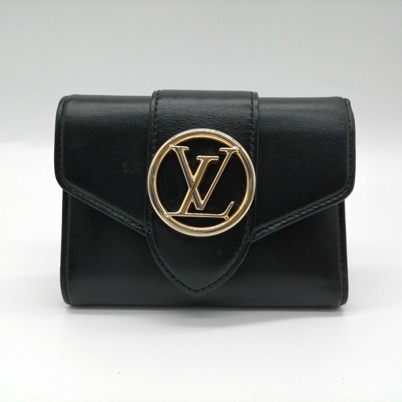 ルイヴィトン ポルトフォイユ LV ポンヌフ コンパクト "ブラック" M69175