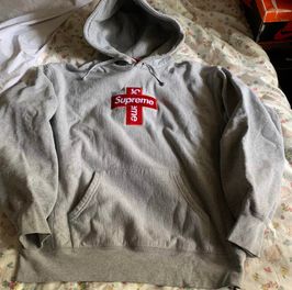 Supreme Cross Box Logo Hooded Sweatshirt
